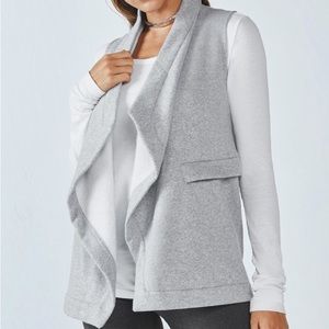 Fabletics Open-front‎ Mina Sweatshirt Vest Grey M